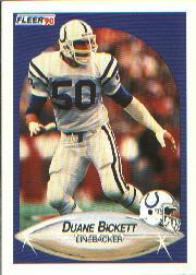 1990 Fleer #228 Duane Bickett