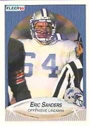 1990 Fleer #285 Eric Sanders RC