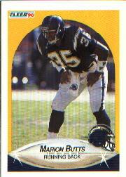 1990 Fleer #305 Marion Butts