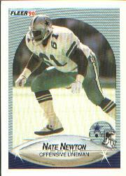 1990 Fleer #393 Nate Newton
