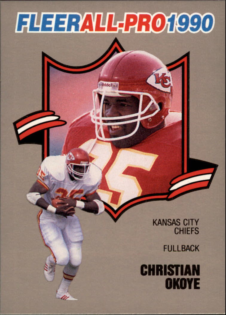 : 1991 Score Football #70 Christian Okoye Kansas City