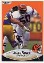 1990 Fleer Update #U8 James Francis RC