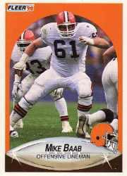 1990 Fleer Update #U30 Mike Baab