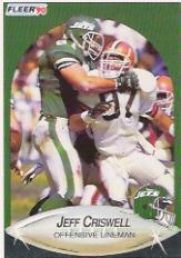 Jeff Criswell 1990 Fleer #359 - New York Jets at 's Sports  Collectibles Store