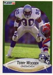 1990 Fleer Update #U86 Terry Wooden RC