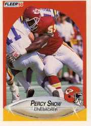 1990 Fleer Update #U91 Percy Snow