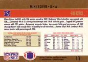 1990 Pro Set #11 Mike Cofer LL back image