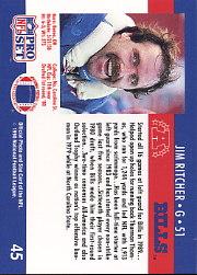 1990 Pro Set #45 Jim Ritcher RC back image