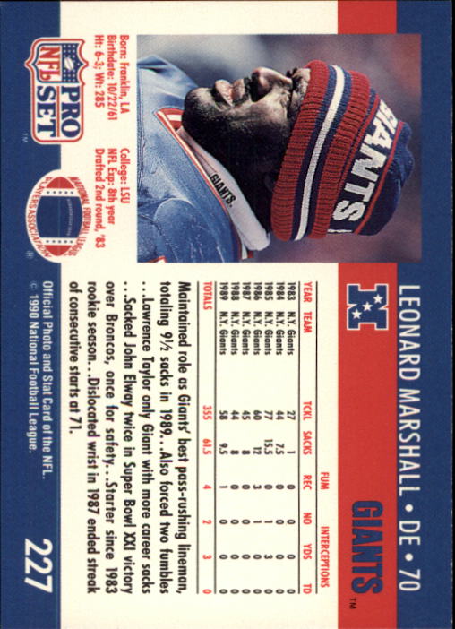 A9621- 1990 Pro Set Football #s 224-466 +Rookies -You Pick- 15+ FREE US SHIP