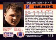 1990 Pro Set #446 Trace Armstrong back image