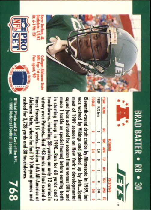 A9621- 1990 Pro Set Football #s 708-800 +Inserts -You Pick- 15+ FREE US SHIP