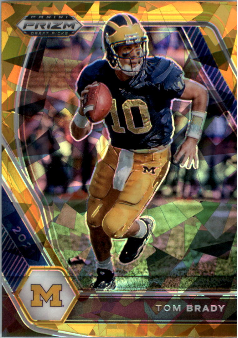 2021 Panini Prizm Draft Picks Prizms Gold Ice #6 Tom Brady