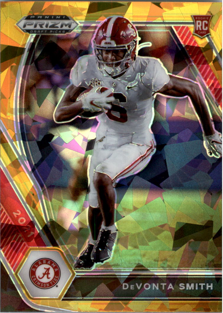 2021 Panini Prizm Draft Picks Prizms Gold Ice #101 DeVonta Smith