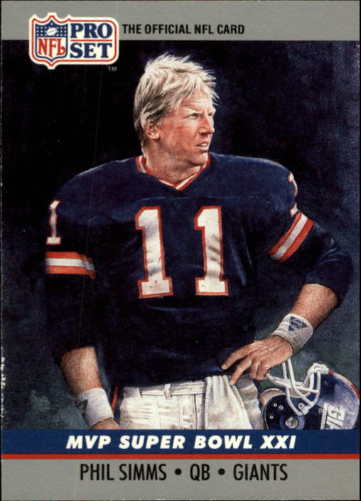 1990 Pro Set Super Bowl MVP's #21 Phil Simms