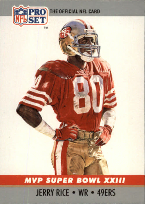 1990 Pro Set Super Bowl MVP's #23 Jerry Rice