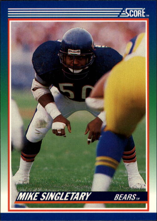 1990 Score #3 Mike Singletary UER/(Text says 146 tackles/in '89, should be 151)