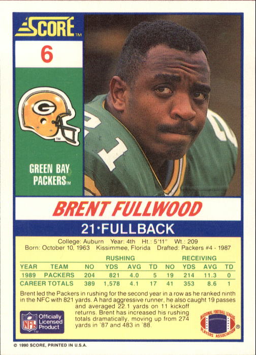 A1416- 1990 Score Football Card #s 1-250 +Rookies -You Pick- 15+ FREE US SHIP - Picture 9 of 493