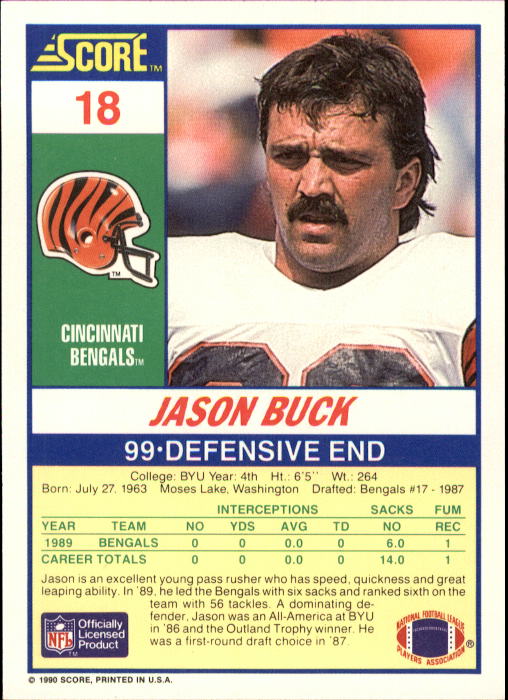 A1416- 1990 Score Football Card #s 1-250 +Rookies -You Pick- 15+ FREE US SHIP - Picture 31 of 493