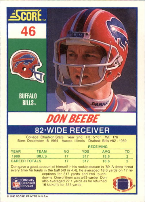 A1416- 1990 Score Football Card #s 1-250 +Rookies -You Pick- 15+ FREE US SHIP - Picture 87 of 493