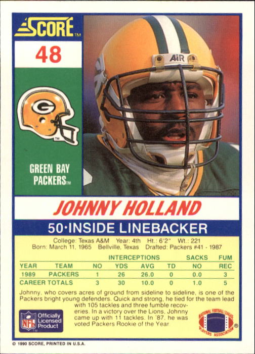 A1416- 1990 Score Football Card #s 1-250 +Rookies -You Pick- 15+ FREE US SHIP - Picture 91 of 493