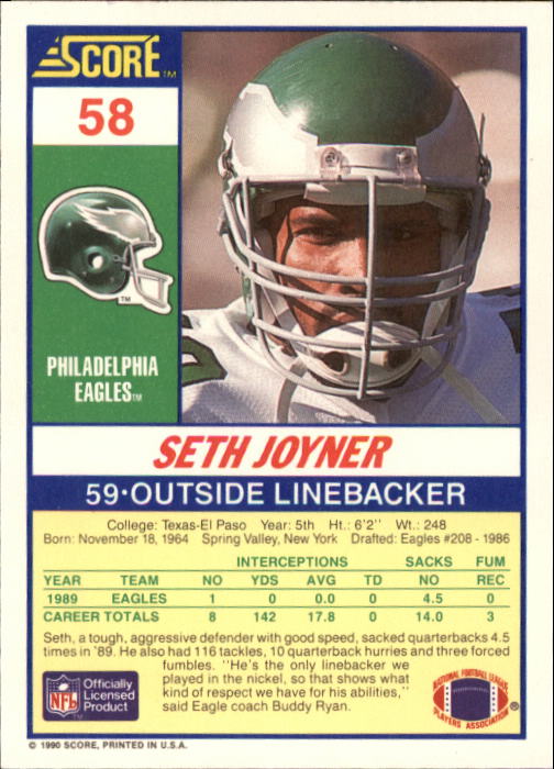 A1416- 1990 Score Football Card #s 1-250 +Rookies -You Pick- 15+ FREE US SHIP - Picture 111 of 493