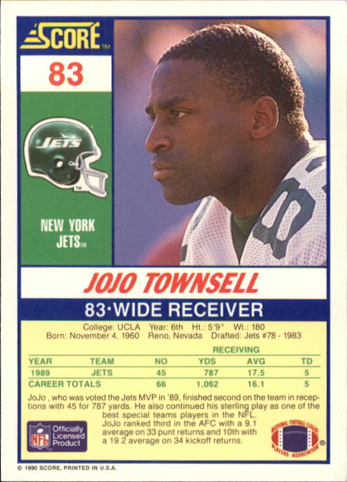 A1416- 1990 Score Football Card #s 1-250 +Rookies -You Pick- 15+ FREE US SHIP - Picture 161 of 493