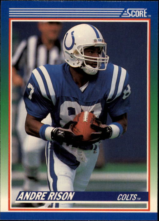 Andre Rison Signed Indianapolis Colts 1989 Score Rookie Card