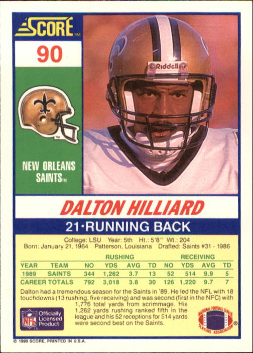 A1416- 1990 Score Football Card #s 1-250 +Rookies -You Pick- 15+ FREE US SHIP - Picture 175 of 493