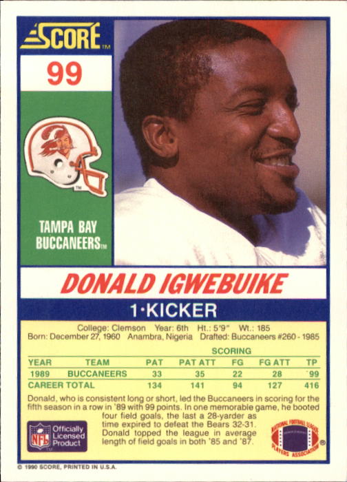 A1416- 1990 Score Football Card #s 1-250 +Rookies -You Pick- 15+ FREE US SHIP - Picture 193 of 493