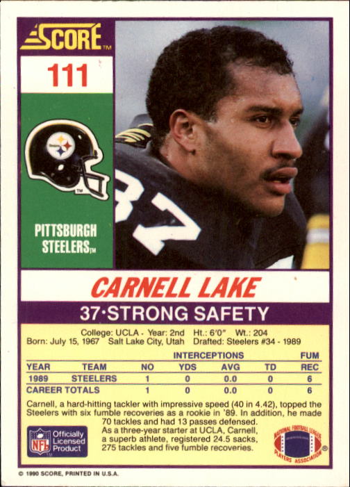 A1416- 1990 Score Football Card #s 1-250 +Rookies -You Pick- 15+ FREE US SHIP - Picture 217 of 493