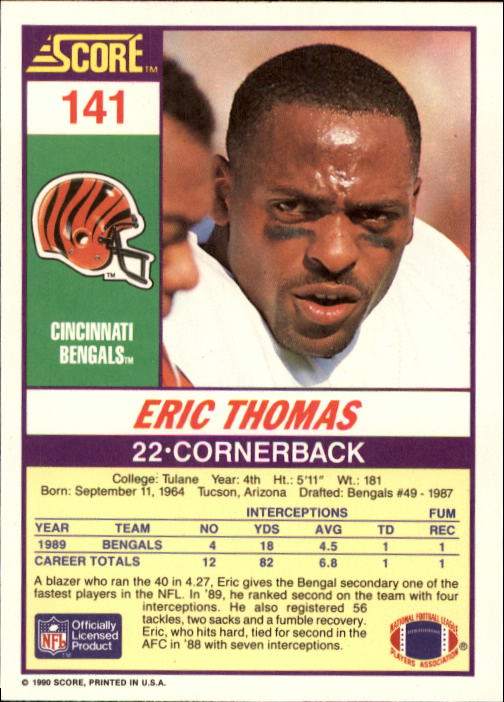 A1416- 1990 Score Football Card #s 1-250 +Rookies -You Pick- 15+ FREE US SHIP - Picture 277 of 493