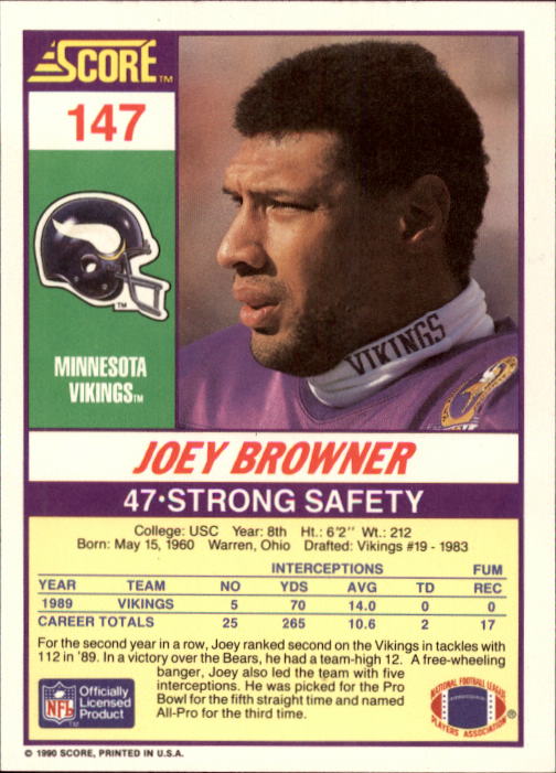A1416- 1990 Score Football Card #s 1-250 +Rookies -You Pick- 15+ FREE US SHIP - Picture 289 of 493