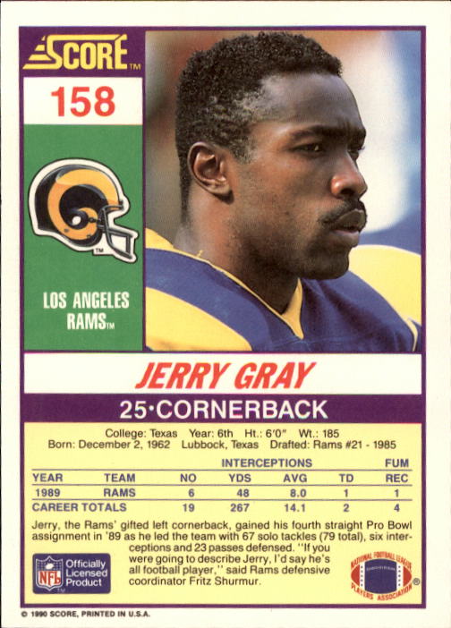 A1416- 1990 Score Football Card #s 1-250 +Rookies -You Pick- 15+ FREE US SHIP - Picture 311 of 493
