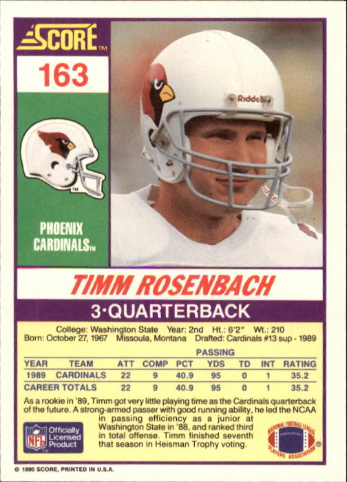 A1416- 1990 Score Football Card #s 1-250 +Rookies -You Pick- 15+ FREE US SHIP - Picture 321 of 493