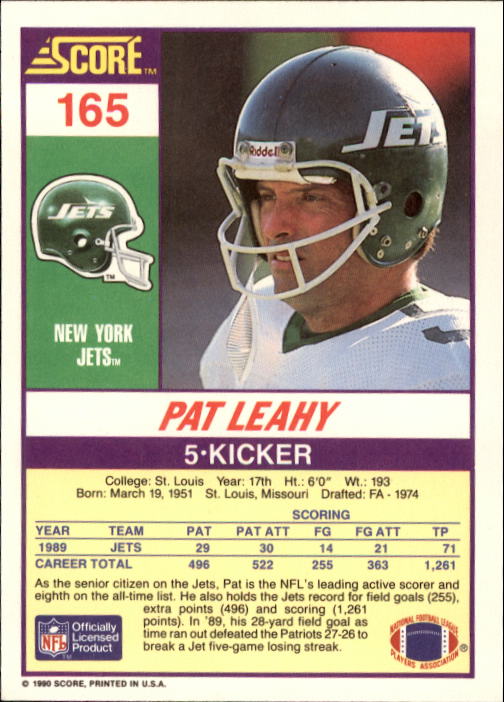 A1416- 1990 Score Football Card #s 1-250 +Rookies -You Pick- 15+ FREE US SHIP - Picture 325 of 493