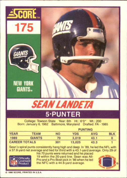 A1416- 1990 Score Football Card #s 1-250 +Rookies -You Pick- 15+ FREE US SHIP - Picture 343 of 493