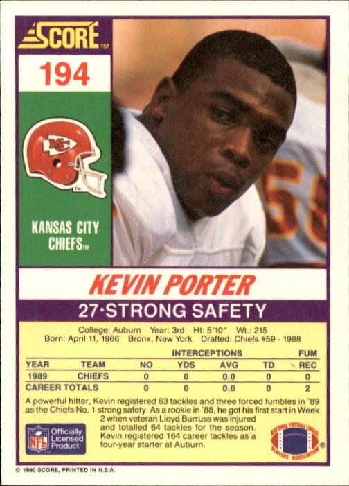 A1416- 1990 Score Football Card #s 1-250 +Rookies -You Pick- 15+ FREE US SHIP - Picture 381 of 493