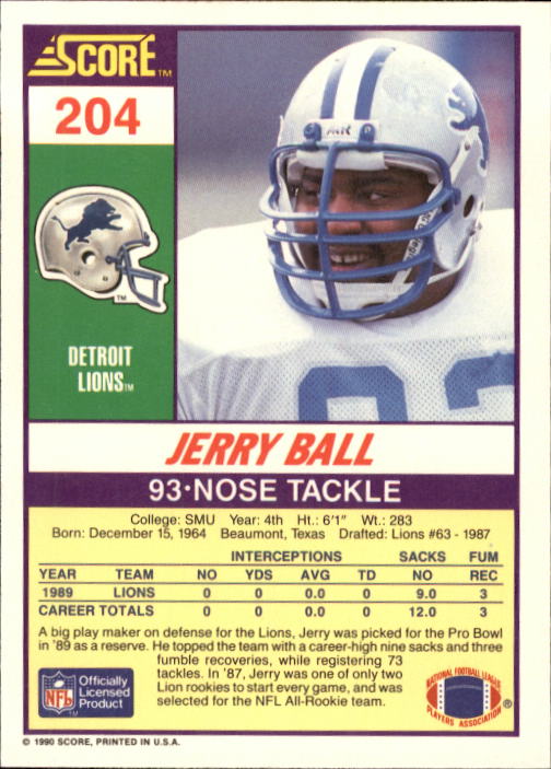 A1416- 1990 Score Football Card #s 1-250 +Rookies -You Pick- 15+ FREE US SHIP - Picture 401 of 493