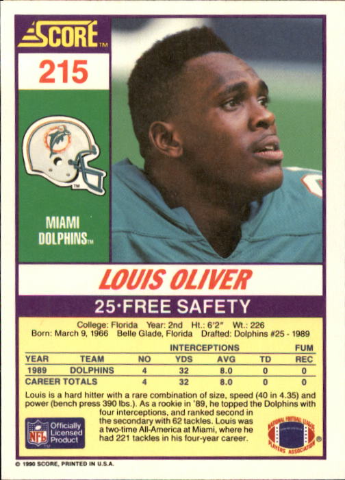 A1416- 1990 Score Football Card #s 1-250 +Rookies -You Pick- 15+ FREE US SHIP - Picture 423 of 493