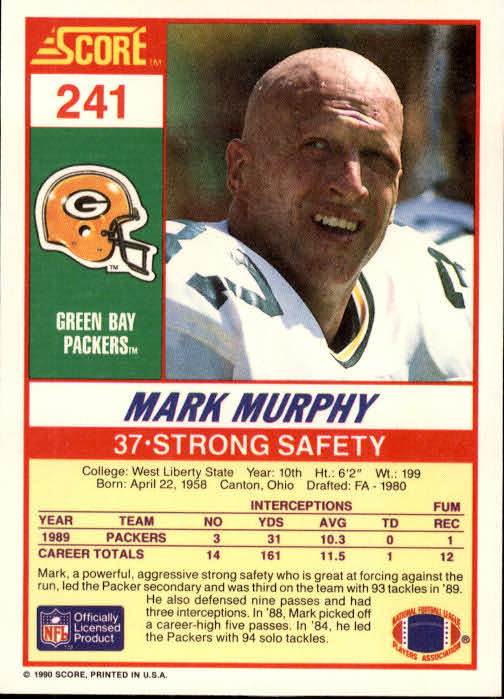A1416- 1990 Score Football Card #s 1-250 +Rookies -You Pick- 15+ FREE US SHIP - Picture 475 of 493