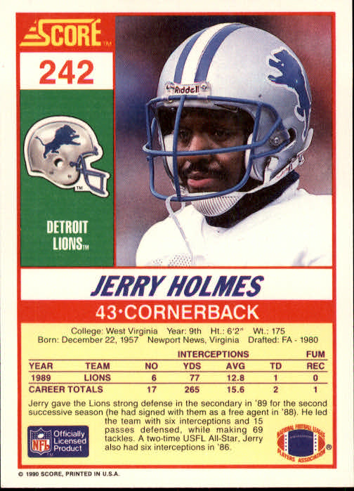 A1416- 1990 Score Football Card #s 1-250 +Rookies -You Pick- 15+ FREE US SHIP - Picture 477 of 493
