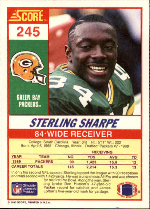 A1416- 1990 Score Football Card #s 1-250 +Rookies -You Pick- 15+ FREE US SHIP - Picture 483 of 493