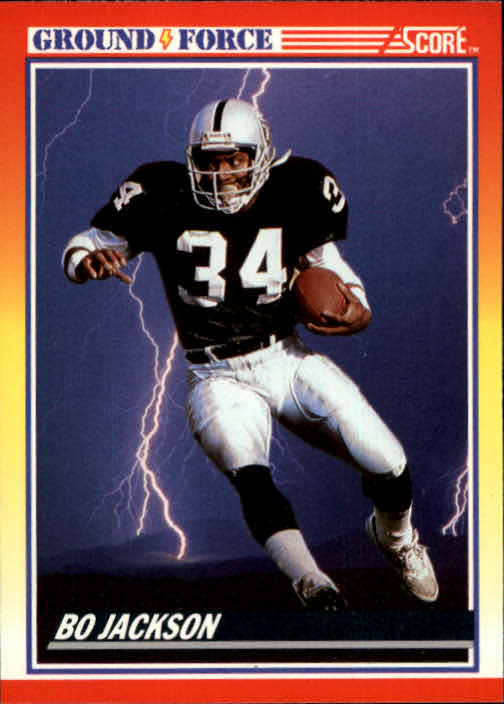 1989 Pro Set Football #185 Bo Jackson Los Angeles Raiders The Official Card  of the NFL