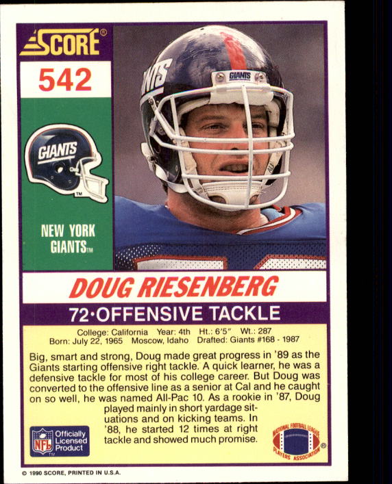 Where are your former Giants now? OT Doug Riesenberg - Big Blue View