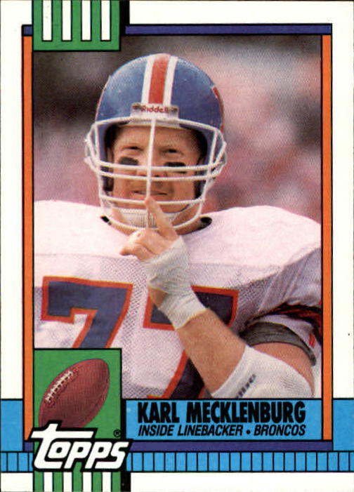 Karl Mecklenburg - Denver Broncos (NFL Football Card) 1990 Fleer