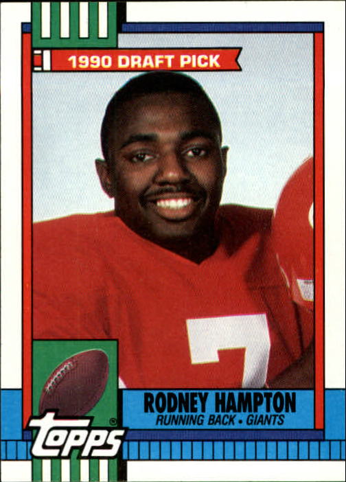 1990 Topps #48 Rodney Hampton RC