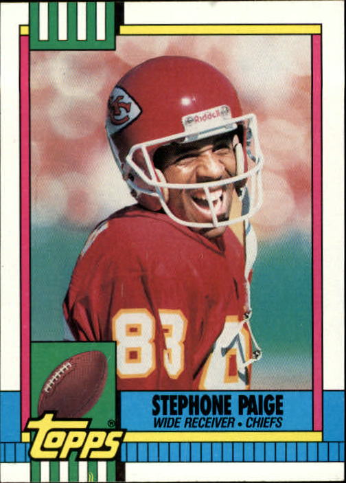 Stephone Paige #146 Pro Set 1990 Football Card (Kansas City Chiefs) VG