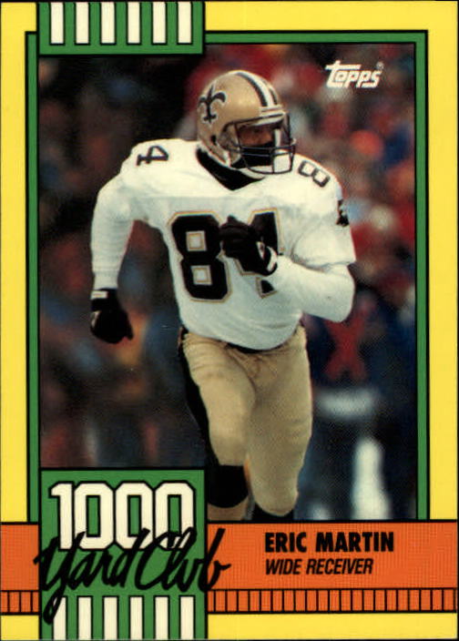 1990 Topps 1000 Yard Club #23 Eric Martin