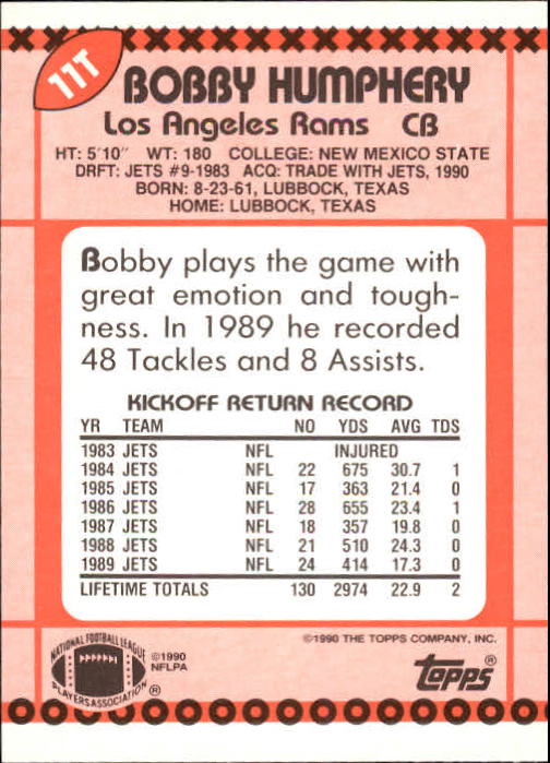 B3140- 1990 Topps Traded Fb Karte #S 1-132 + Rookies -du Pick- 15 + Gratis US - Bild 23 von 229