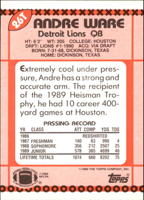 B3140- 1990 Topps Traded Fb Karte #S 1-132 + Rookies -du Pick- 15 + Gratis US - Bild 49 von 229